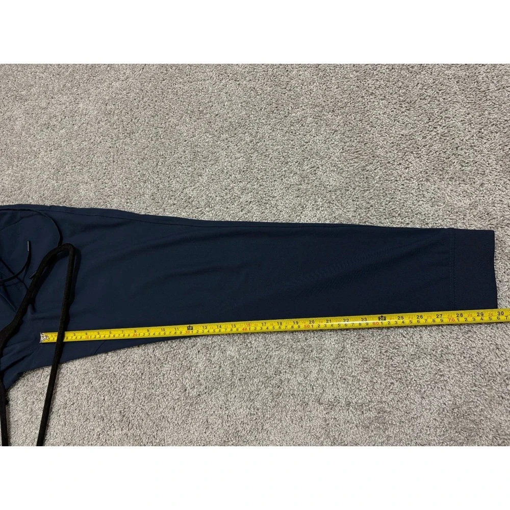 Birddogs Joggers Drawstring Performance Stretch Zip Pocket Navy Blue Mens Medium - Picture 12 of 14